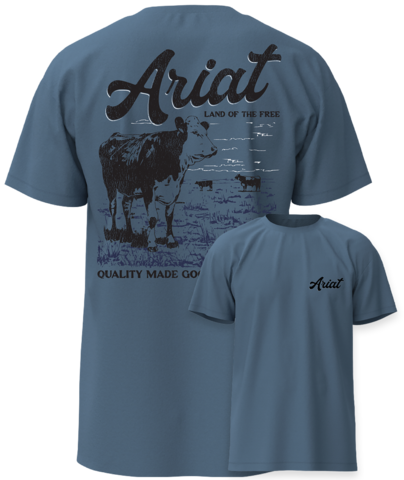 Ariat 10065896 MNS ARIAT CATTLE CO. SS TSHRT
