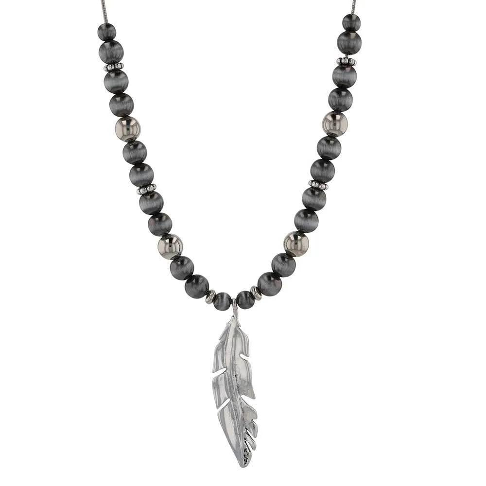 Montana Silversmith ANC6044 Midnight Flight Beaded Bolo Attitude Necklace