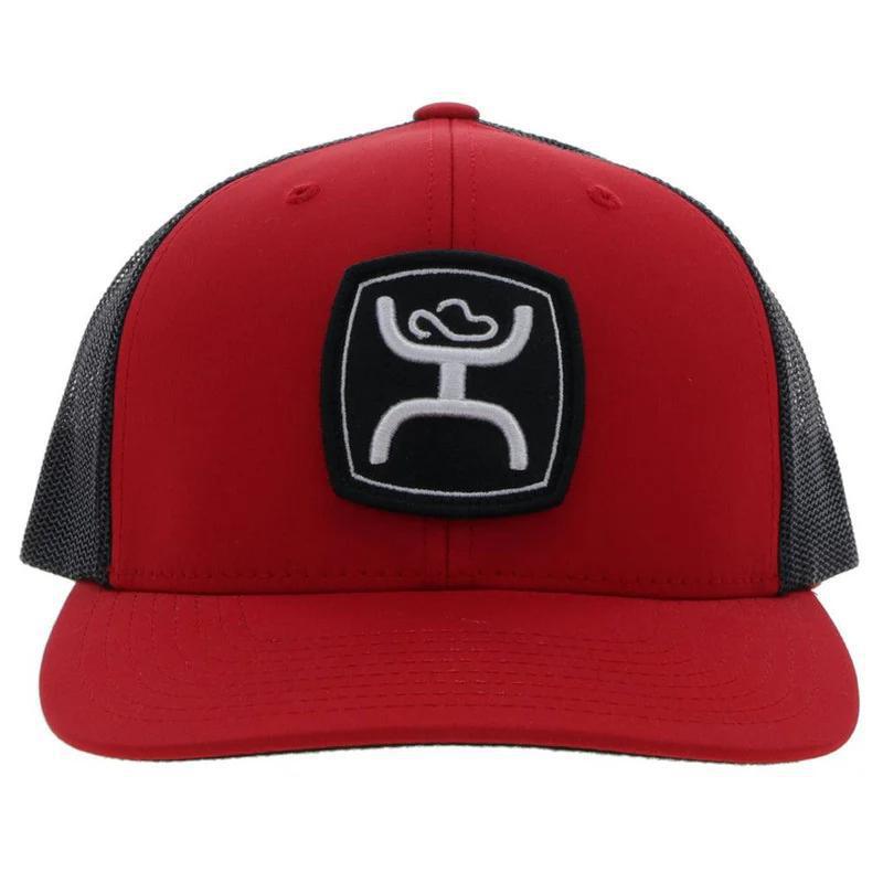 Hooey 2224T-RDBK-Y YOUTH HAT "ZENITH" RED/BLACK SNAPBACK