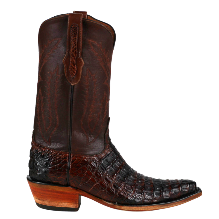 Black Jack 7152-54 Men's Caiman Hornback (Body Cut) - Cognac Brush Off