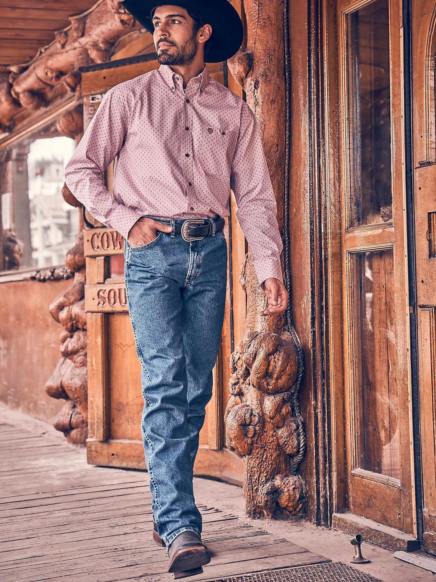 Wrangler 13MGSHD GEORGE STRAIT COWBOY CUT® ORIGINAL FIT JEAN IN HEAVYWEIGHT STONE DENIM