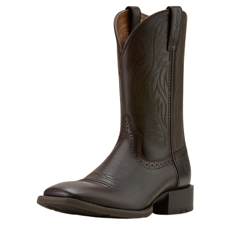 Ariat 10061276 Men's Sport Wide Square Toe Burnished Chocolate