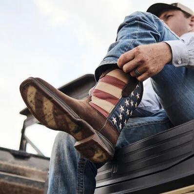 Durango DB5554 REBEL™ BY DURANGO® PATRIOTIC PULL-ON WESTERN FLAG BOOT