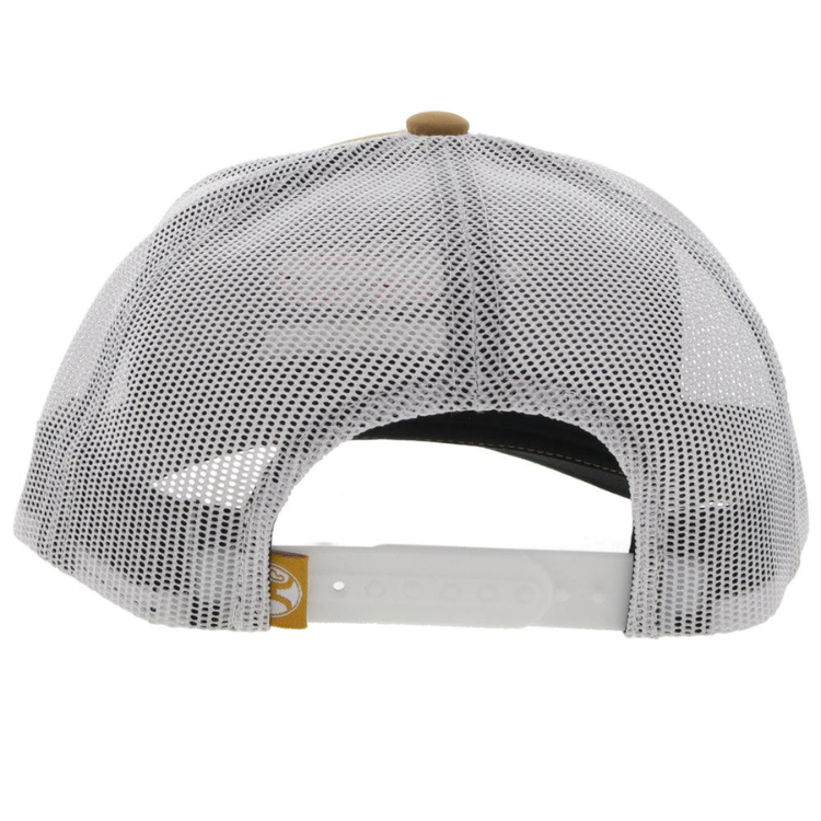 Hooey 2251T-TNWH Resistol Tan / White 6 Panel Trucker with Red / White / Blue Feather Logo