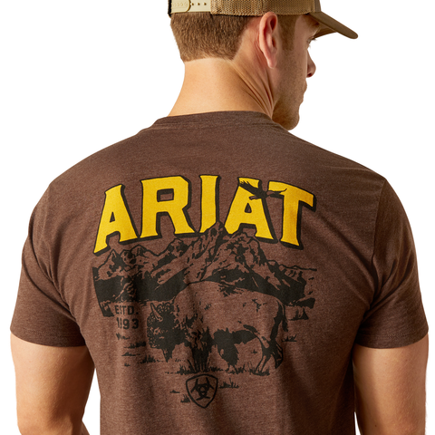 Ariat 10051750 Men's Bison Sketch Shield T-Shirt