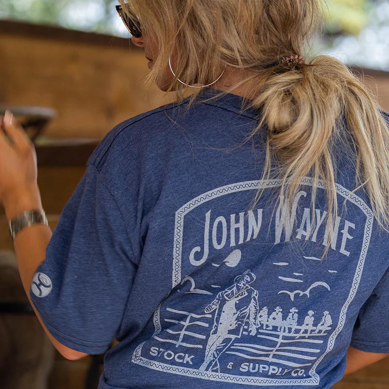 Hooey HT1647NV "JOHN WAYNE" NAVY T-SHIRT