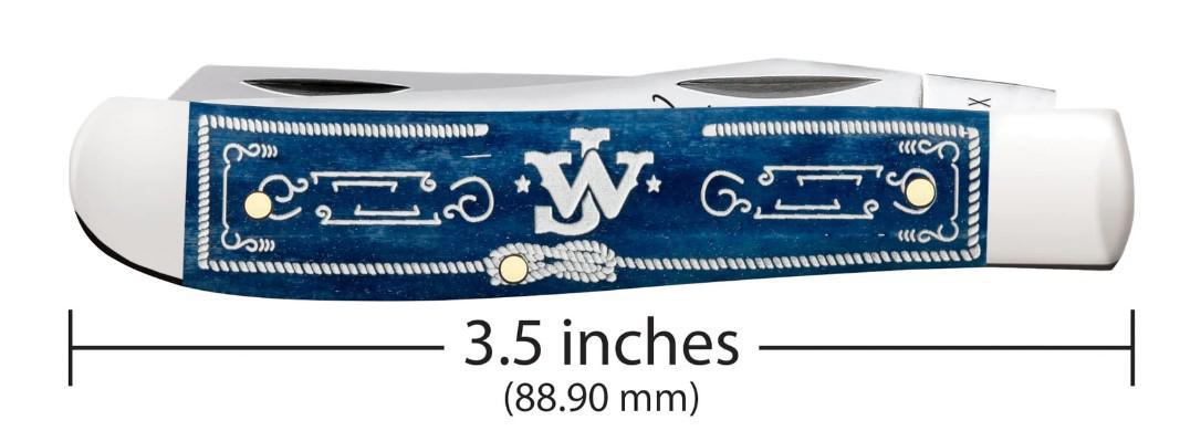 Case 10720 John Wayne Smooth Mini Trapper - Navy Blue Bone