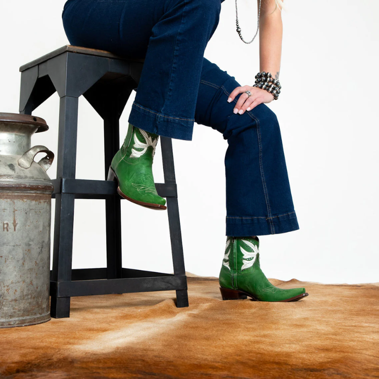 Old Gringo YBL661-5 Amity Shorty Green/White