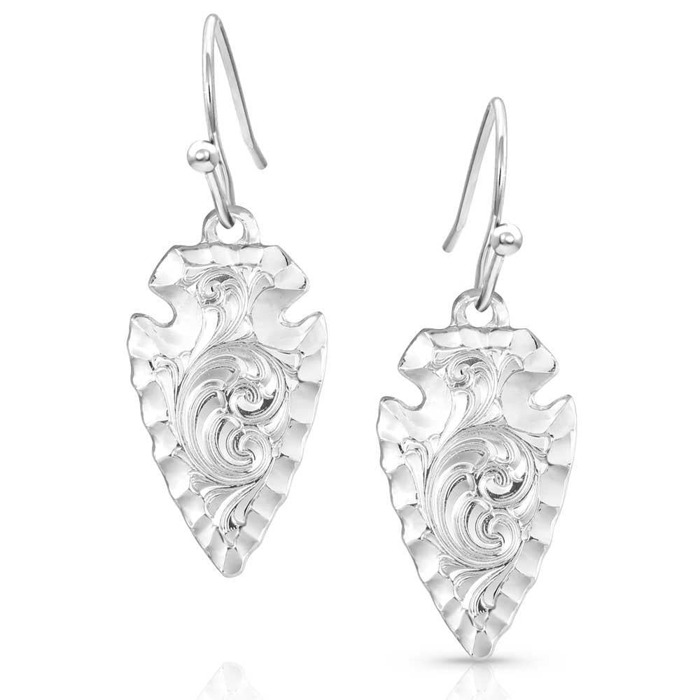 Montana Silversmith ER5393 Chiseled Arrowhead Earrings