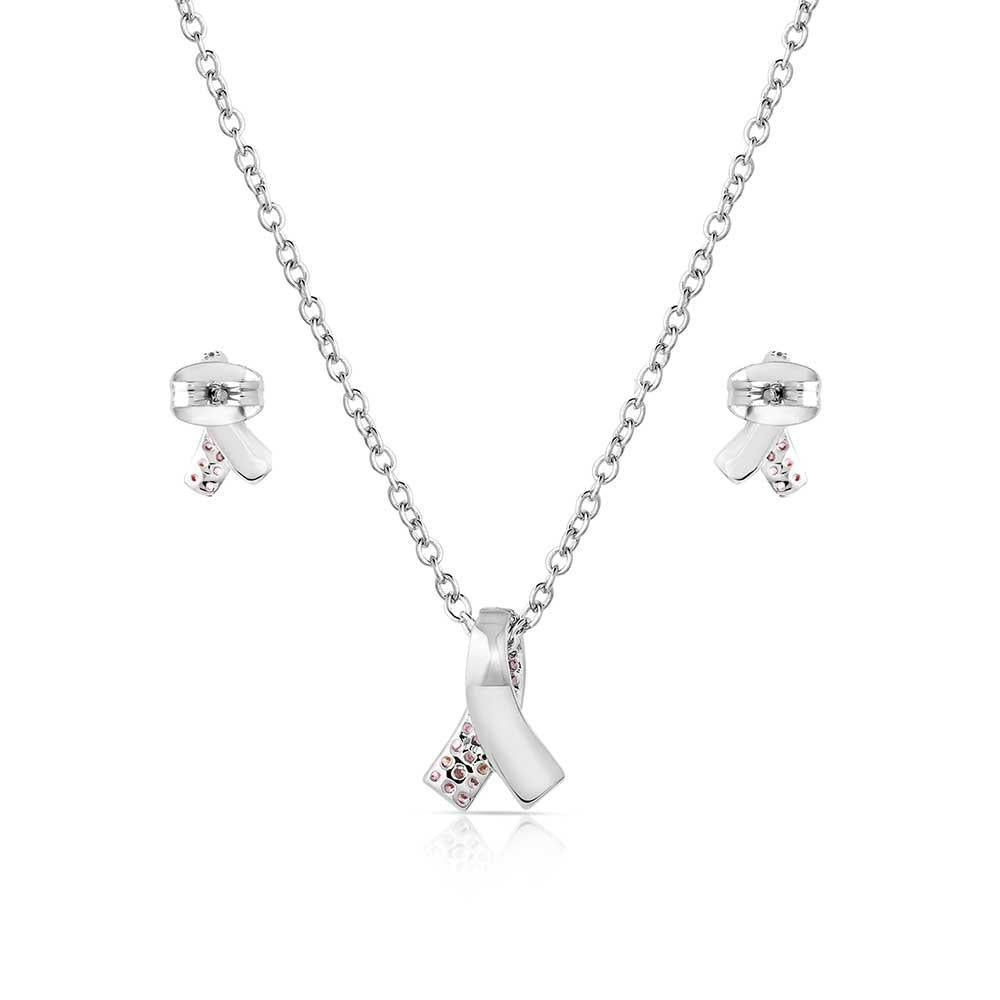 Montana Silversmith JS5999TWP Hope & Strength Ribbon Jewelry Set