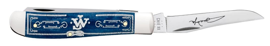 Case 10720 John Wayne Smooth Mini Trapper - Navy Blue Bone
