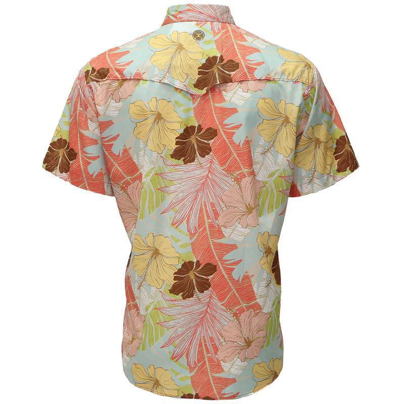 Hooey HT1861FL Men's Sol Multi Color Floral Short Sleeve Pearl Snap Shirt