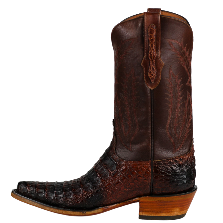 Black Jack 7152-54 Men's Caiman Hornback (Body Cut) - Cognac Brush Off