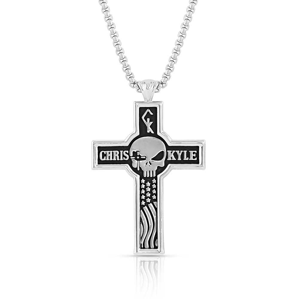 Montana Silversmith CKNC5105 Combat Zone Chris Kyle Cross Necklace