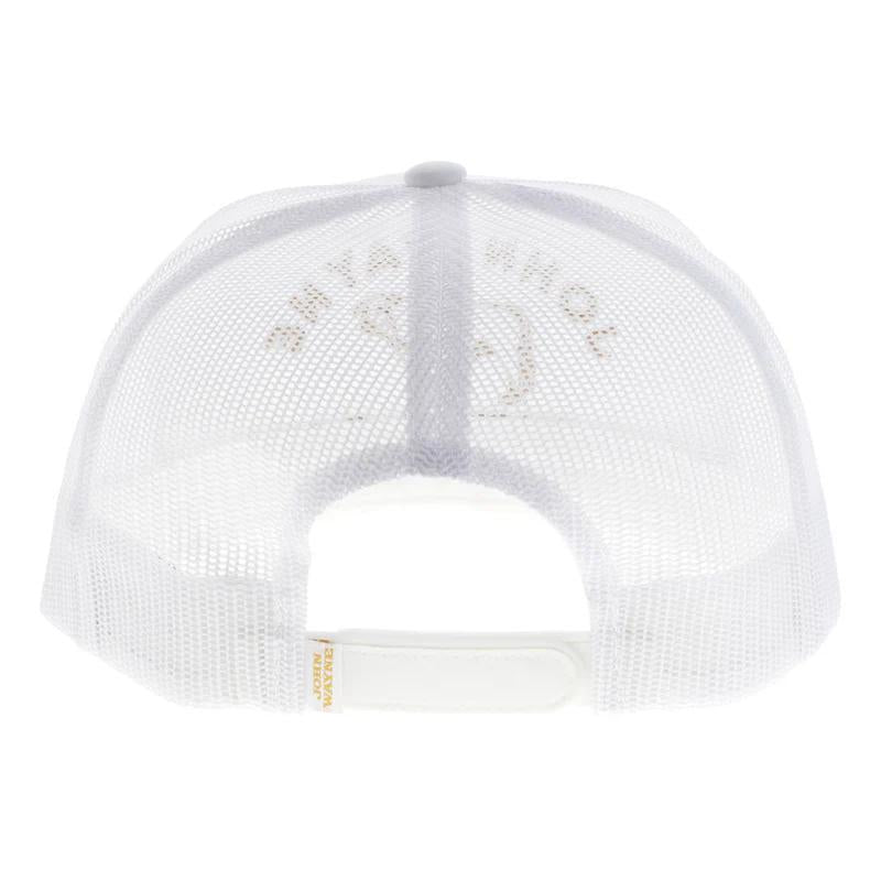 Hooey 2466T-WH John Wayne White Trucker with Mustard Stitched Logo