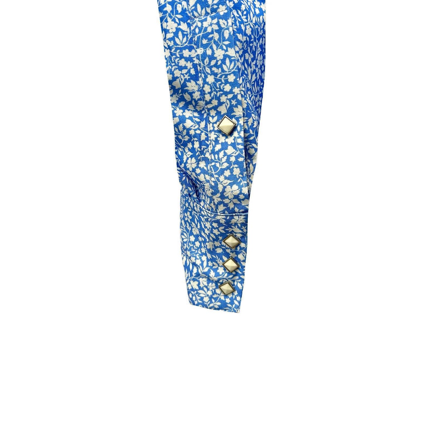 Rockmount 643-BLU Men's Long Sleeve Blue Floral Print Western Shirt