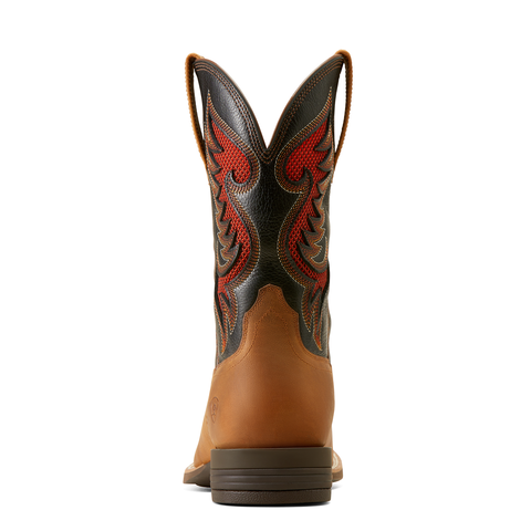 Ariat 10051036 Cowpuncher Ventek Sorrel Crunch Black Deertan