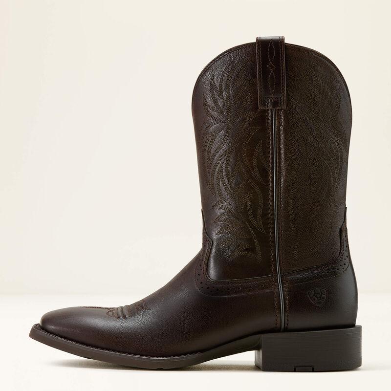 Ariat 10061276 Men's Sport Wide Square Toe Burnished Chocolate