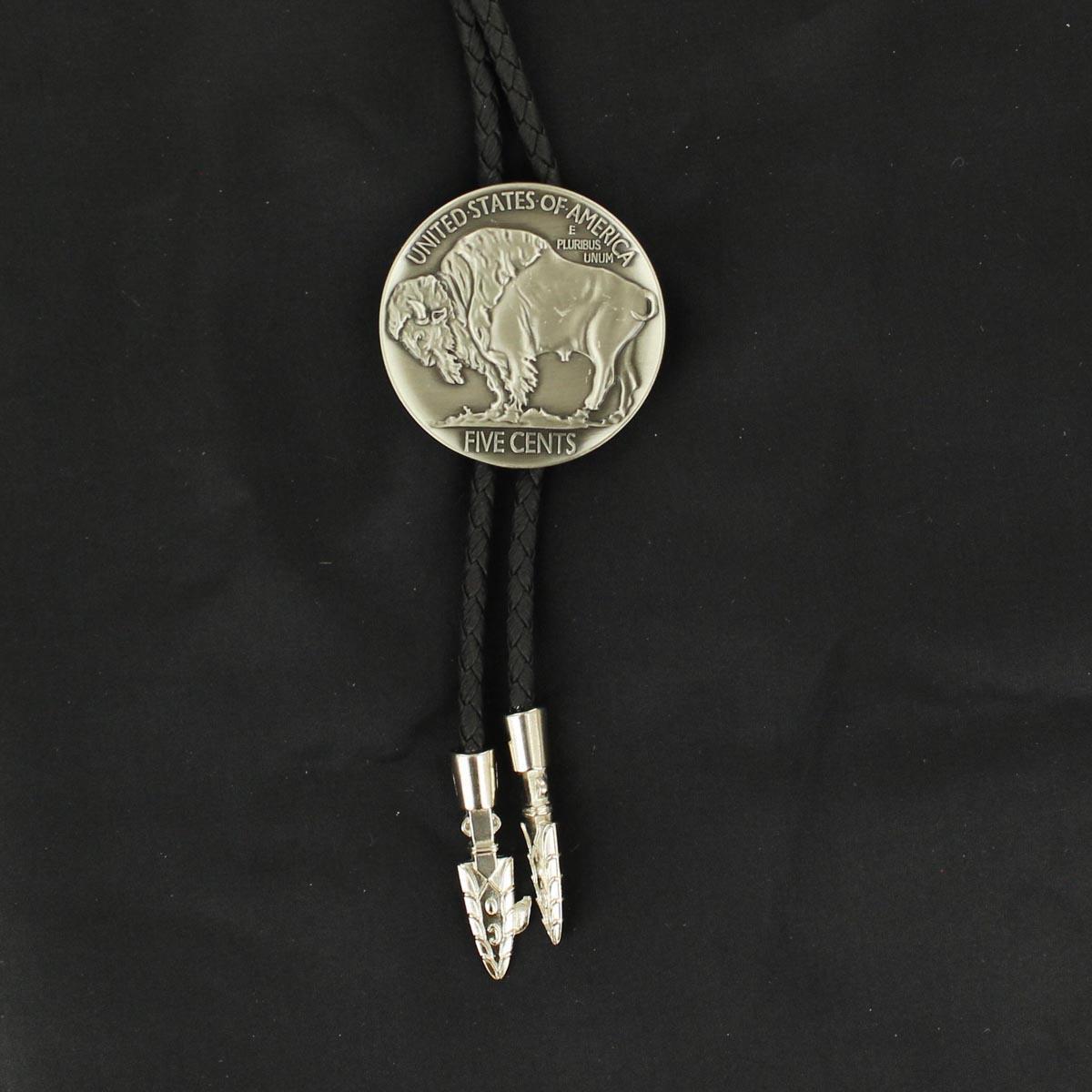 M & F 22146 Buffalo Nickel Double S Bolo