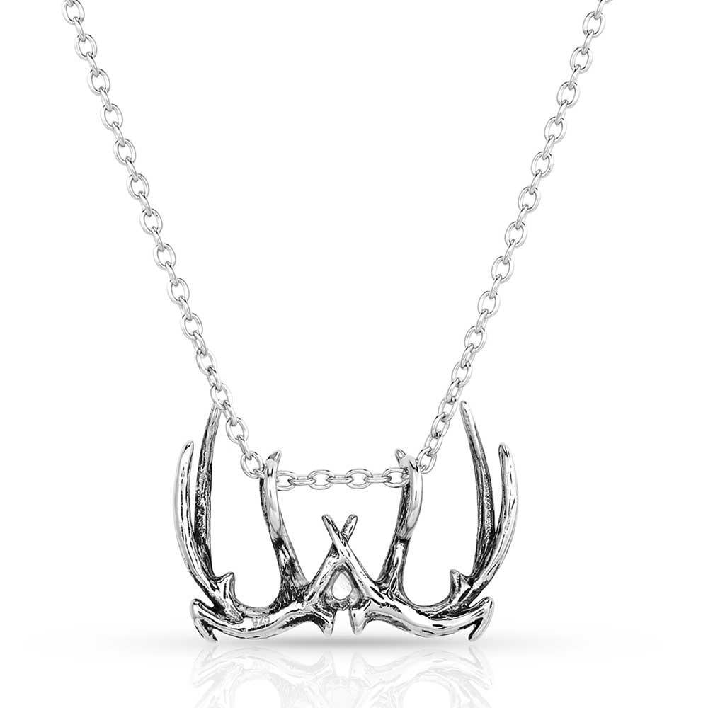 Montana Silversmith KTNC5652 Pursue the Wild Antler Necklace