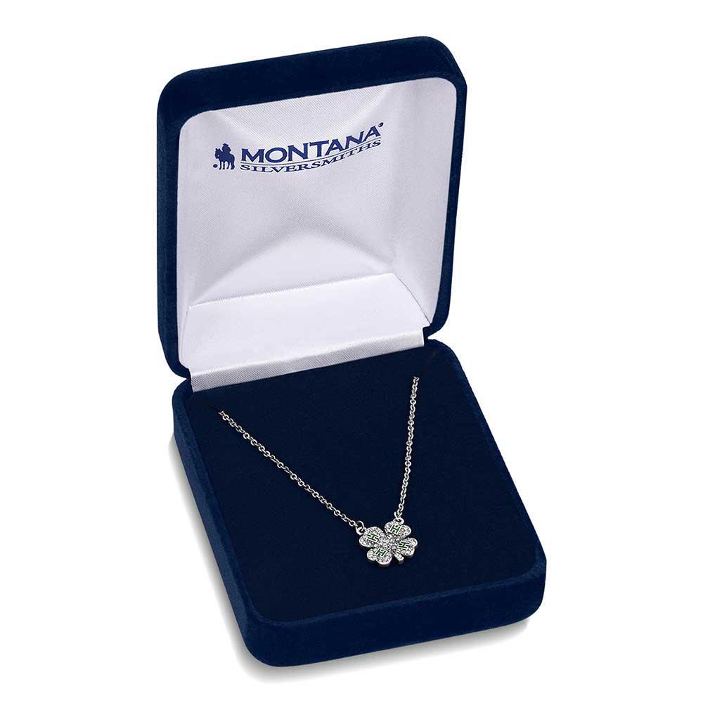Montana Silversmith NC5882 Sparkling 4-H Clover Necklace