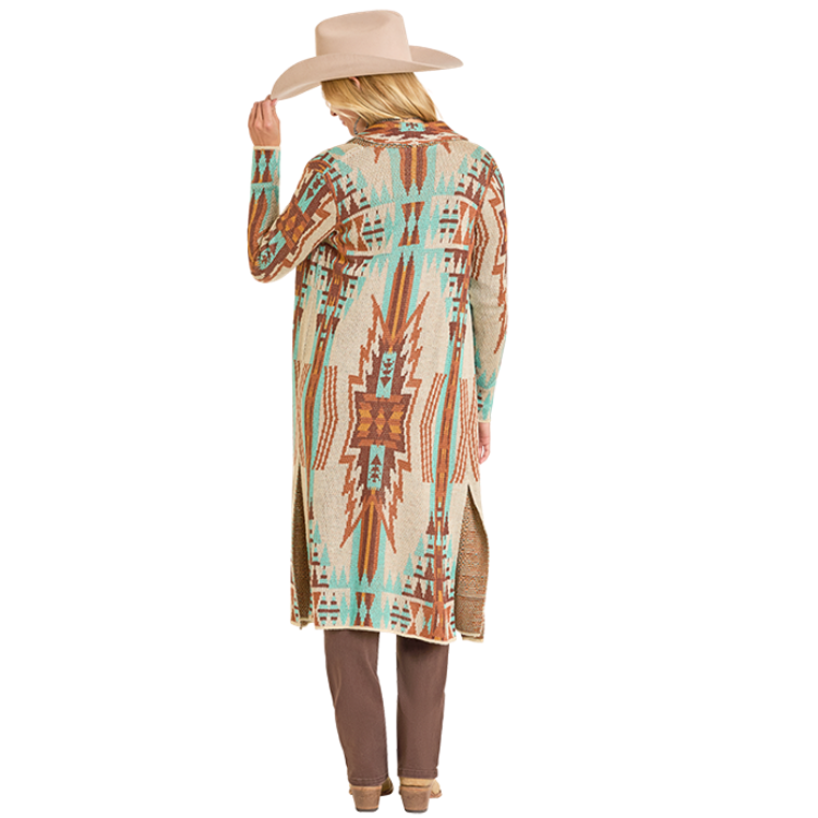 Rock & Roll BW95T06954 Aztec Knit Duster