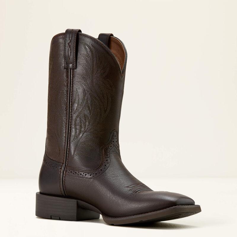 Ariat 10061276 Men's Sport Wide Square Toe Burnished Chocolate