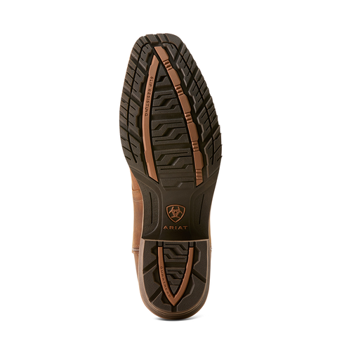 Ariat 10053577 Men's Hybrid Roughstock Square Toe Waterproof Status Brown