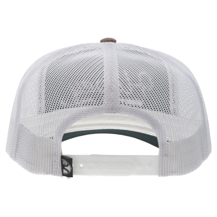 Hooey 2460T-TNWH OG Tan / White 5 Panel Trucker with Brown Stitching