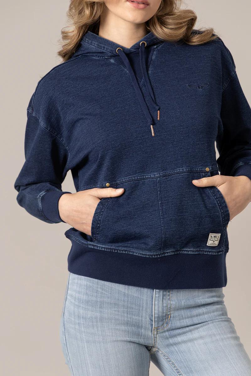 Kimes Ranch Tess Western Hoodie - Indigo Blue