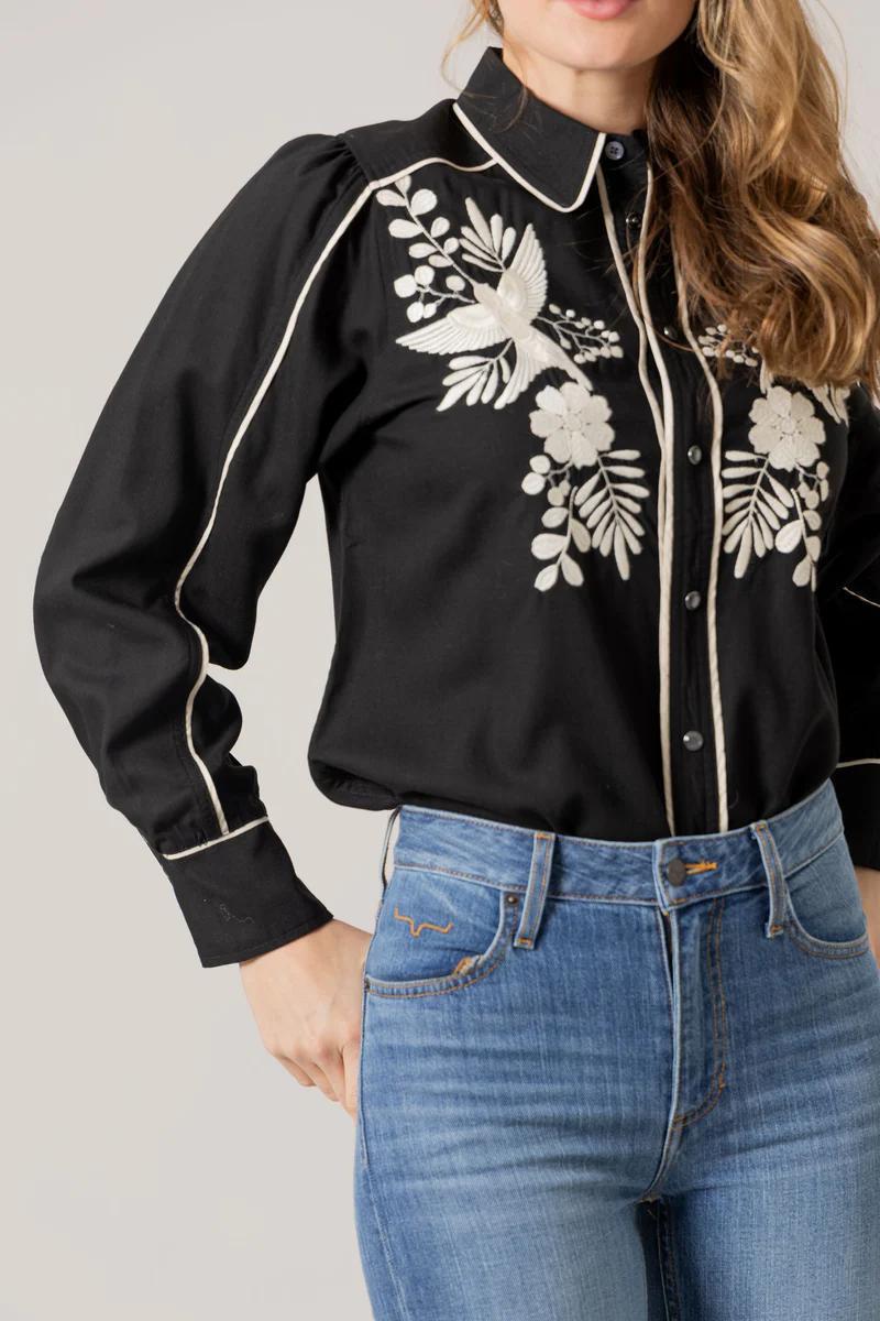 Kimes Ranch Emilia Top-Tencel-Black