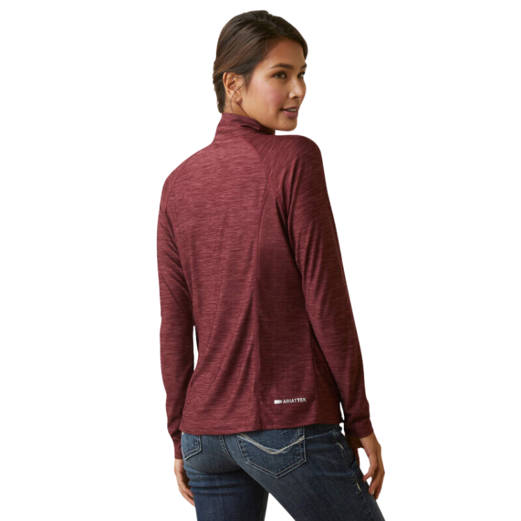 Ariat TEK 10046131 WOMENS LAGUNA 1/4 ZIP LS TOP TAWNY POR