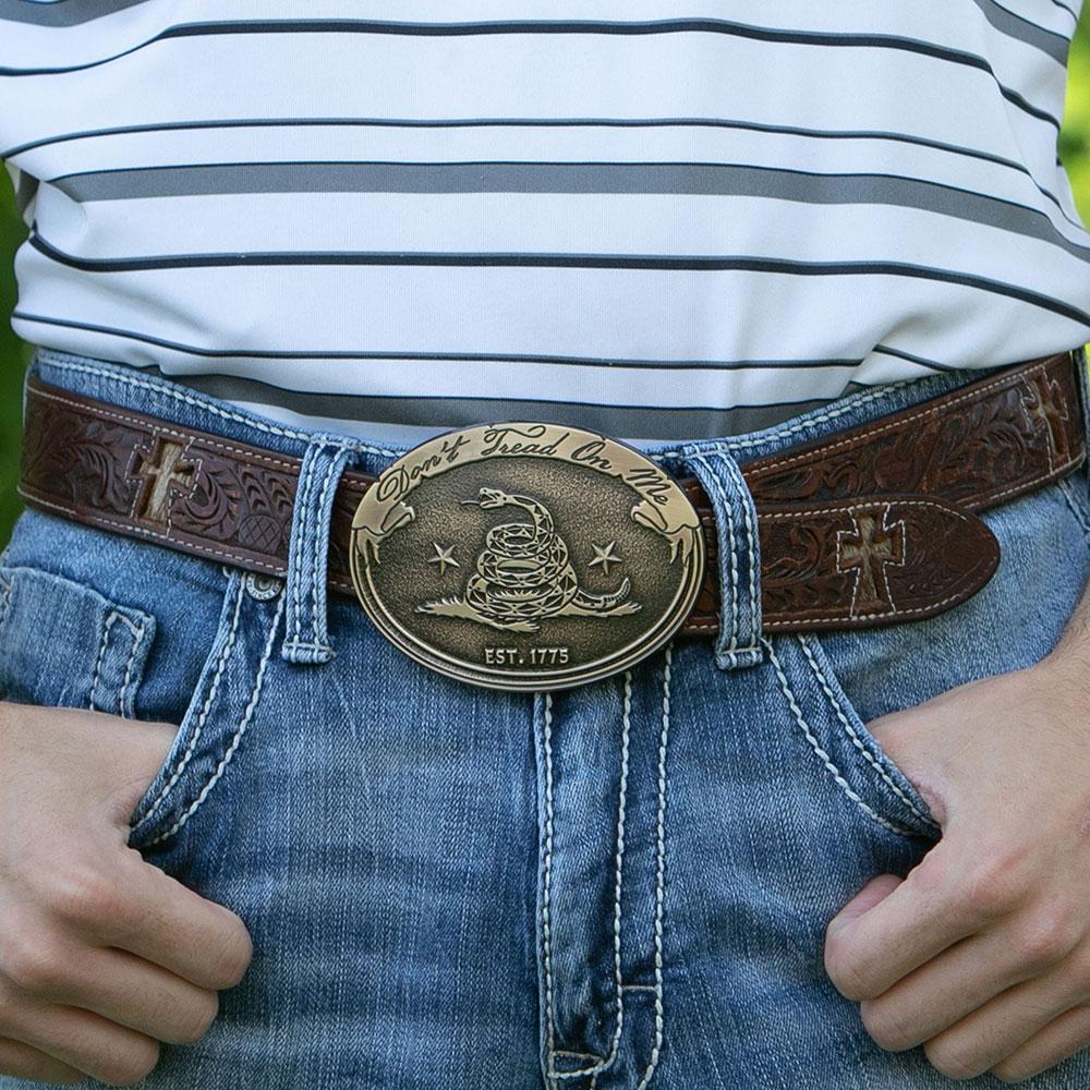 Montana Silversmith 6119BLB Don't Tread On Me Gadsden Buckle