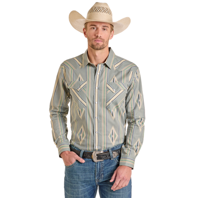 Panhandle PMN2S06581 Men's Long Sleeve Snap Shirt