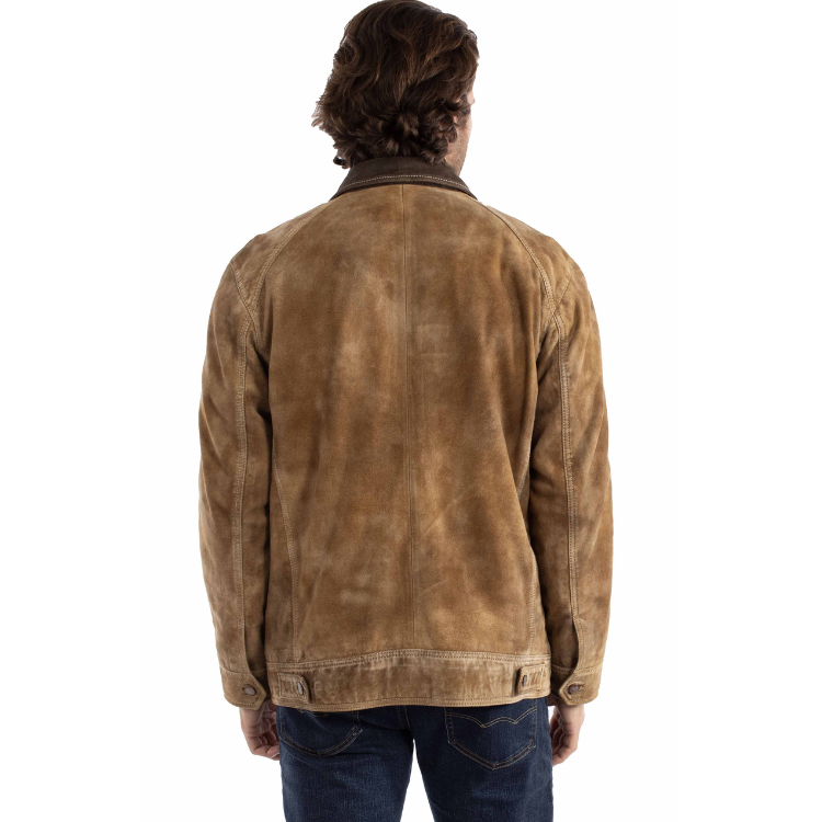 Scully 2069-82 Zip Front Leather Jacket - Tan