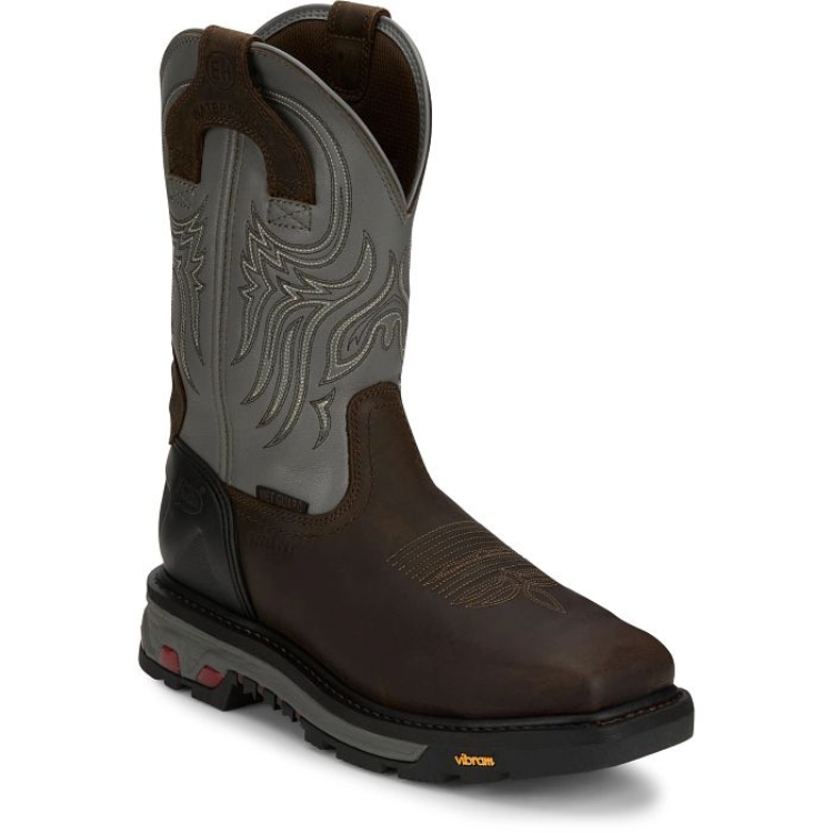 Justin WK2102 Tanker 11" Men's Steel Toe - Met Guard Work Boot