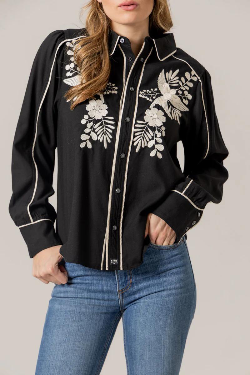 Kimes Ranch Emilia Top-Tencel-Black