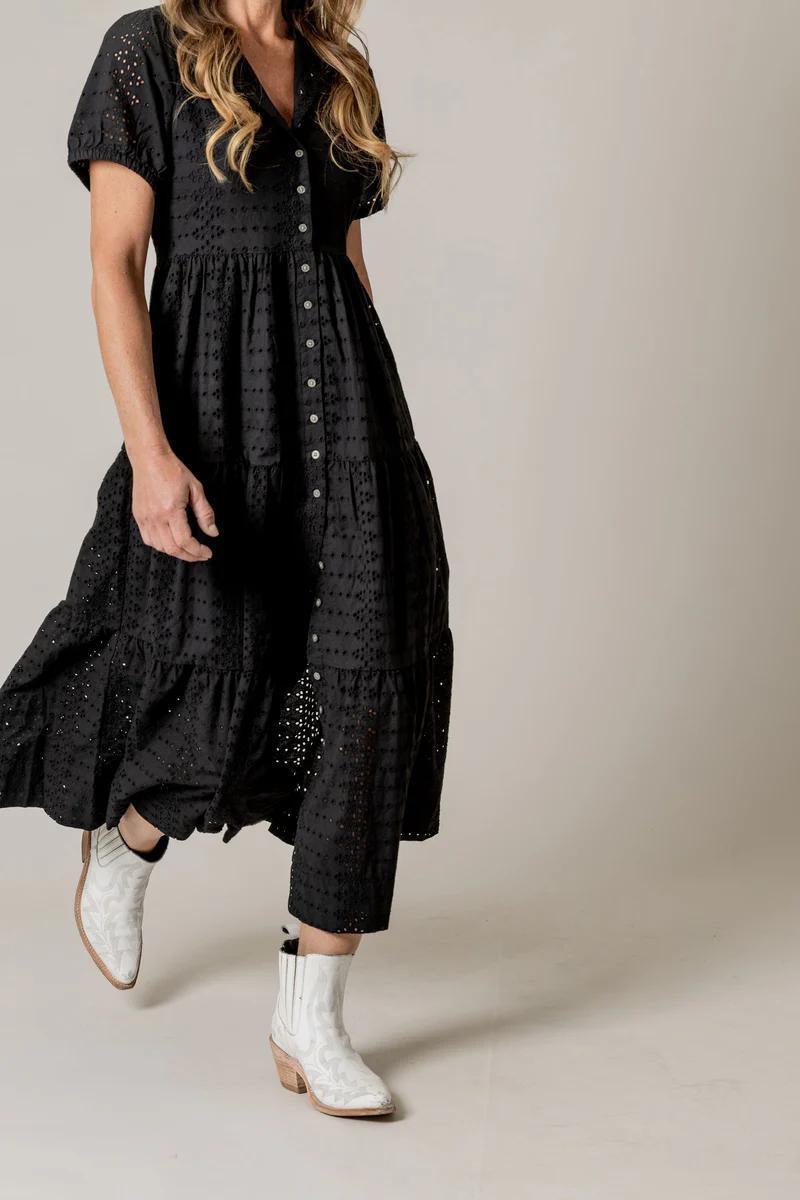 Kimes Ranch Neve Eyelet Dress - Black