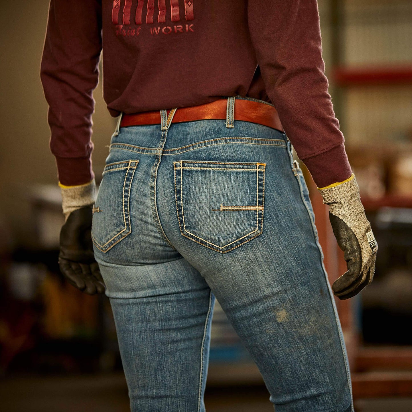 Ariat 10041067 Rebar Riveter Boot Cut Jean - Malibu
