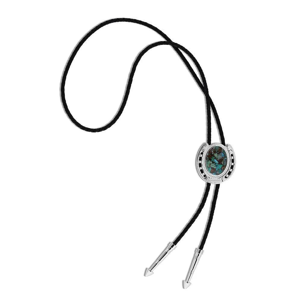 Montana Silversmith BT5150 The Pioneer's Turquoise Bolo Tie