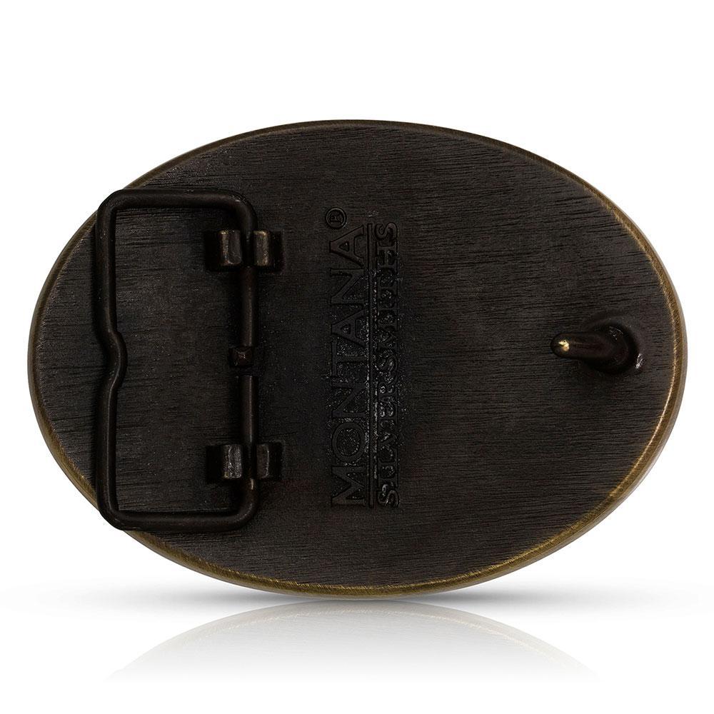 Montana Silversmith A783C Heritage Heart of the Mountain Elk Attitude Buckle