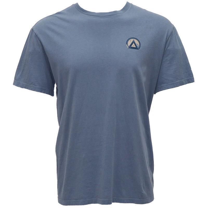 Hooey HT1509DE Men's "Hooey Music" Denim Blue w/Navy & Tan Logo T-Shirt