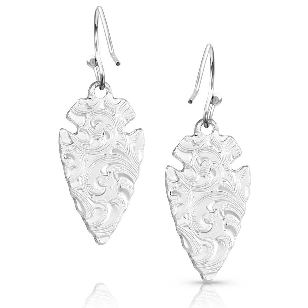 Montana Silversmith ER5393 Chiseled Arrowhead Earrings
