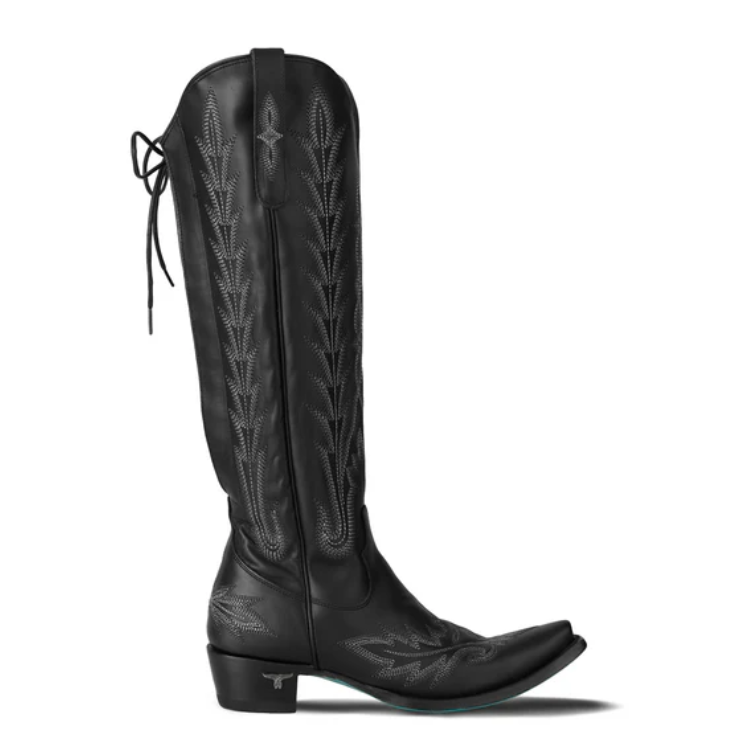Lane LB0562X Lexington Knee High Corset - Jet Black - Zipper