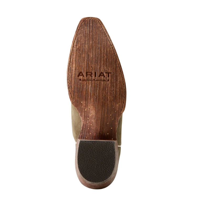 Ariat 10053792 Women's Jukebox Western Boot Soft Olive Suede