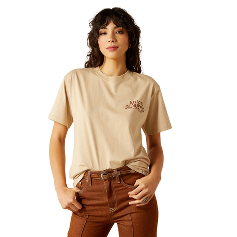 Ariat 10062402 MNS Sendero West Is Best T-Shirt Irish Cream