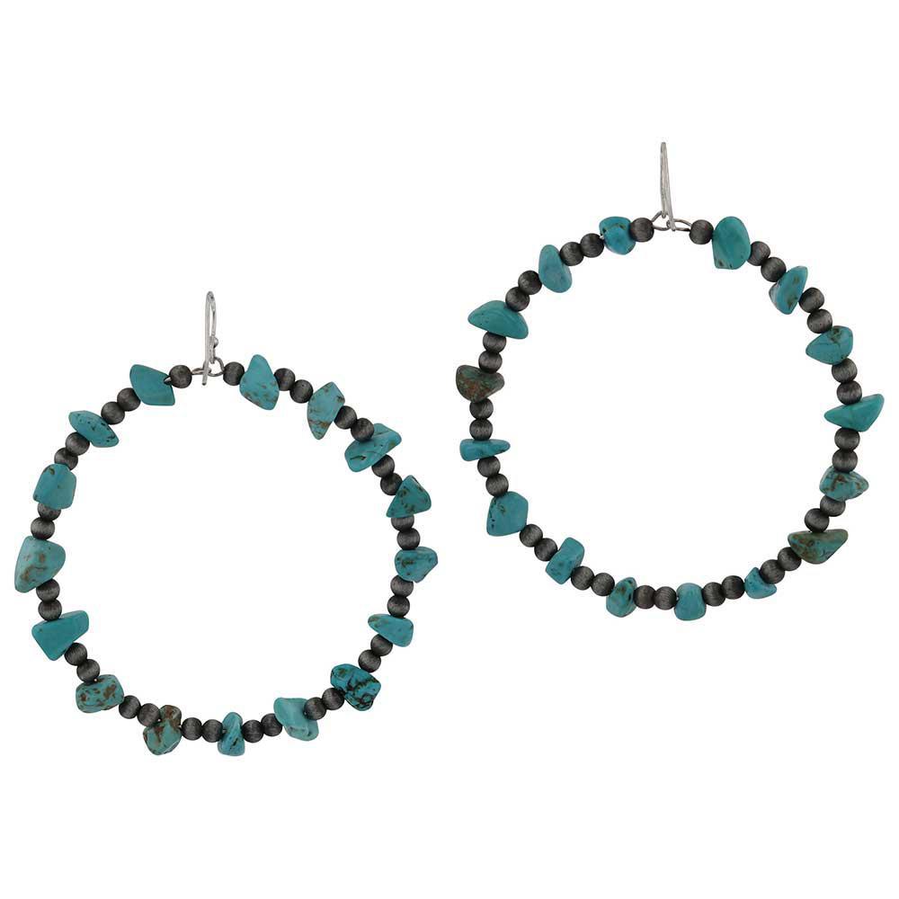 Montana Silversmith AER6074 Steadfast in Turquoise Beaded Attitude Earrings