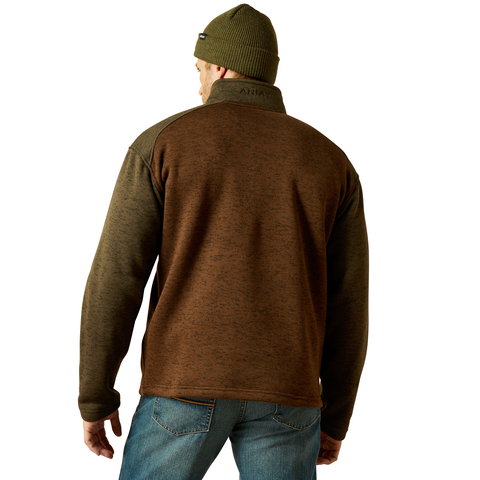 Ariat 10062623 MNS Caldwell Logo 1/4 Zip Sweater