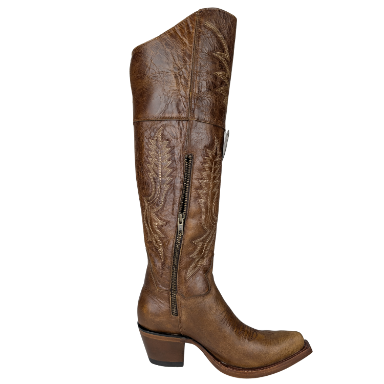 Los Altos 3825235 Women's Snip Toe Over The Knee - Light Brown