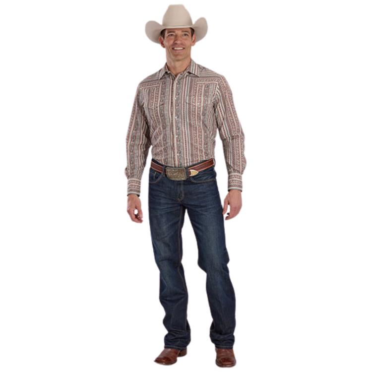Roper 01-001-0019-4060 Men's Long Sleeve Western Style Shirt